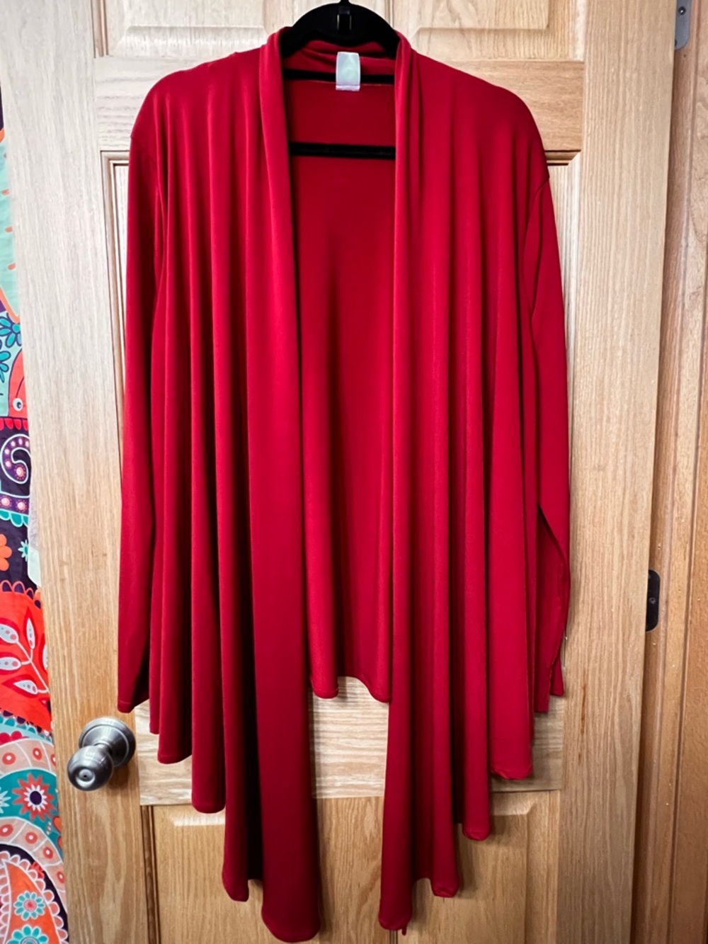 Jockey maroon Red Drape Front Women's Sweater Cardigan